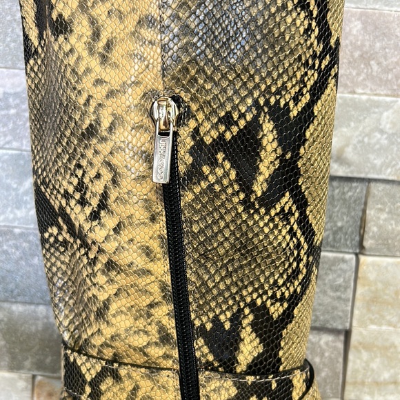 JIMMY CHOO Beca 45mm Snake-Print Boot - Picture 12 of 17